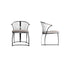 Contemporary Luxury Curved Stainless Steel Leather Chair Backrest Armless For Living Room