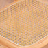 Modern Minimalist PU Leather Rattan Upholstered Rubberwood Counter Stool Open Back Footrest For Kitchen