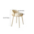 Contemporary Scandinavian Round Leather Swivel Vanity Stool Low Back For Bedroom