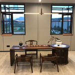 Contemporary Scandinavian Copper Brass Wood Strip LED Kitchen Island Light Chandelier For Dining Room