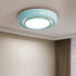 Modern Minimalist Round Iron Acrylic LED Flush Mount Ceiling Light For Bedroom