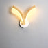 Traditional Japanese Curved Wood Acrylic LED Wall Sconce Lamp For Bedroom