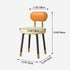 Contemporary Nordic PU Leather Upholstered Round Vanity Stool Backrest For Bedroom