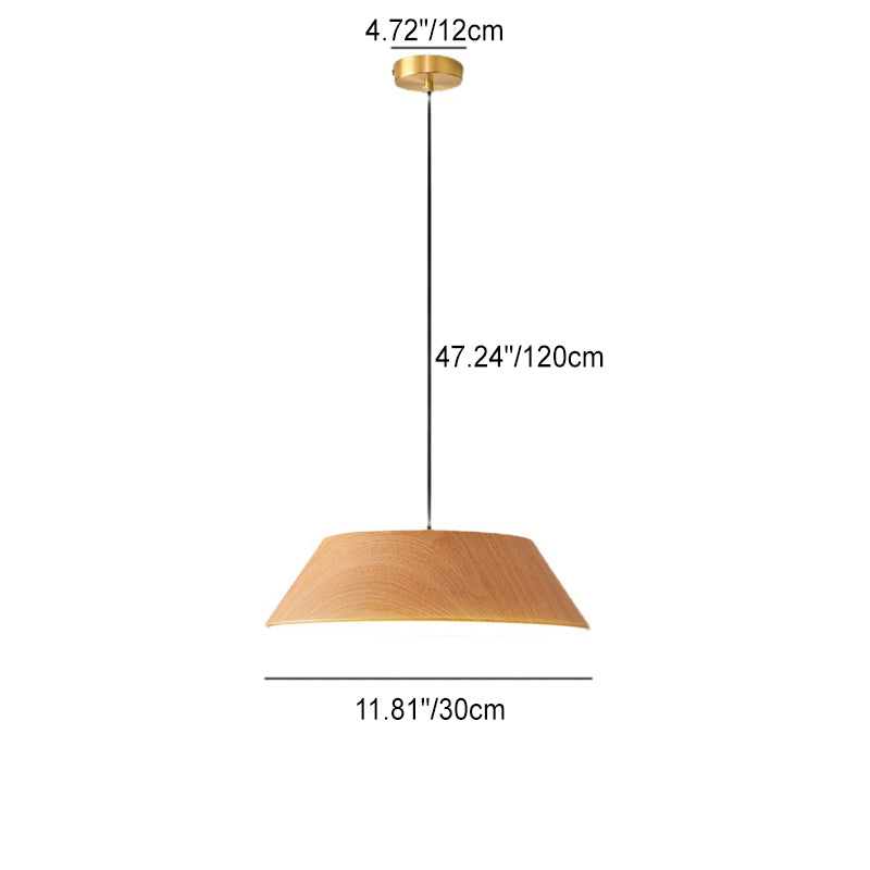 Contemporary Creative Round Trapezoidal Iron Acrylic LED Pendant Light For Living Room