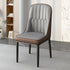 Modern Simplicity Leather Sponge Carbon Steel Metal Square Dining Chair Backrest Armrest For Dining Room