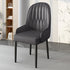 Modern Simplicity Leather Sponge Carbon Steel Metal Square Dining Chair Backrest Armrest For Dining Room