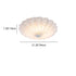 Contemporary Nordic Iron Acrylic Round Printed LED Flush Mount Ceiling Light For Bedroom