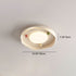 Contemporary Scandinavian Cream Acrylic Round LED Flush Mount Ceiling Light For Bedroom