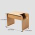 Modern Minimalist Solid Wood C-Shaped Side Table Storage Cabinet For Living Room