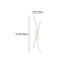 Modern Minimalist Iron Aluminum Silica Cubic Line LED Wall Sconce Lamp For Bedroom