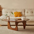 Traditional Japanese Triangle Rubber Wood Coffee Table For Living Room