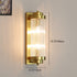 Traditional European Iron Glass Cylinder 2-Light Wall Sconce Lamp For Living Room