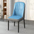 Modern Simplicity Leather Sponge Carbon Steel Metal Square Dining Chair Backrest Armrest For Dining Room