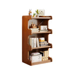 Contemporary Simplicity Square Bamboo Medium Density Fiberboard Storage Cabinets Bookshelf 3/4 - Tier For Study
