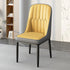 Modern Simplicity Leather Sponge Carbon Steel Metal Square Dining Chair Backrest Armrest For Dining Room
