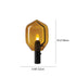 Contemporary Creative Heptagonal Cylinder Glass Iron 1-Light Table Lamp For Bedroom