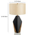 Modern Minimalist Cylinder Iron Fabric 1-Light Table Lamp For Bedroom