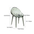 Contemporary Nordic Round Diamond Shape PC Dining Chair Backrest For Dining Room