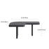 Contemporary Nordic Square Shaped Combination Pine Wood Ash Wood Coffee Table For Living Room