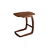 Contemporary Nordic Rectangular C Shape Walnut Ash Wood End Table Embedded For Living Room