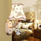 Traditional European Floral Fabric Iron 1/2 Light Wall Sconce Lamp For Living Room