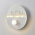 Modern Minimalist Cream Round Love Wave Iron Acrylic LED Wall Sconce Lamp For Bedroom