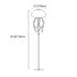 Modern Art Deco Iron Acrylic Jellyfish LED Standing Floor Lamp For Living Room