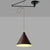 Traditional Farmhouse Iron Wood Cone Disc Ball Iron 1-Light Pendant Light For Dining Room