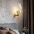 Contemporary Luxury Copper Crystal Polygon Branch 1-Light Wall Sconce Lamp For Living Room