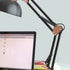 Modern Minimalist Folding Half Round Metal 1-Light Table Lamp For Bedroom