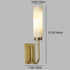 Modern Minimalist Cylinder Iron Marble 1-Light Wall Sconce Lamp For Bedroom