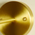 Modern Minimalist Half Round Copper Ceramic 1-Light Wall Sconce Lamp For Bedroom