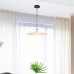 Modern Minimalist Round Iron 1-Light Pendant Light For Dining Room