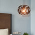 Contemporary Industrial Round Irregular Square Iron 1-Light Pendant Light For Dining Room