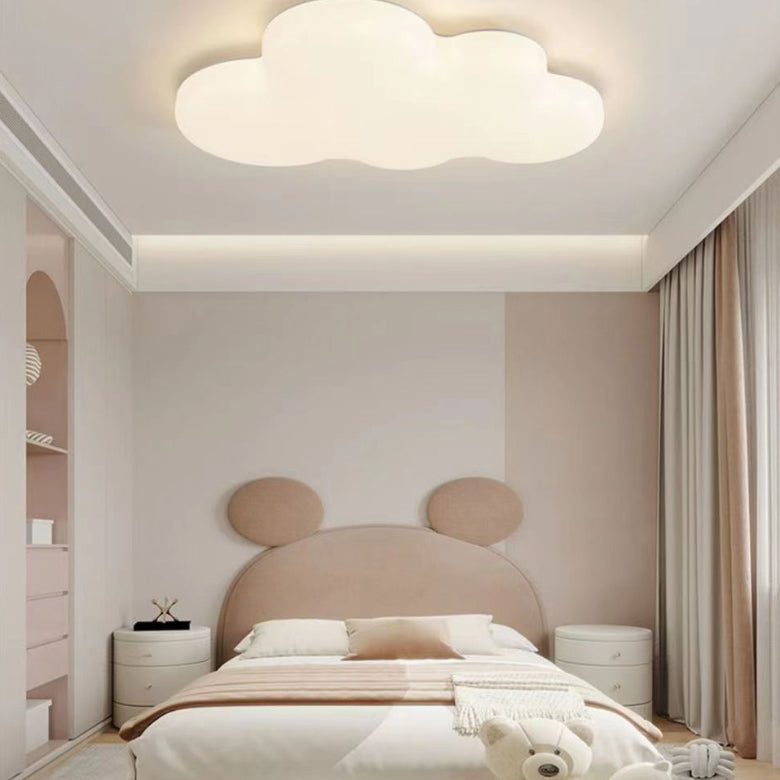 Contemporary Creative Kids Cloud PE LED Flush Mount Ceiling Light For Bedroom