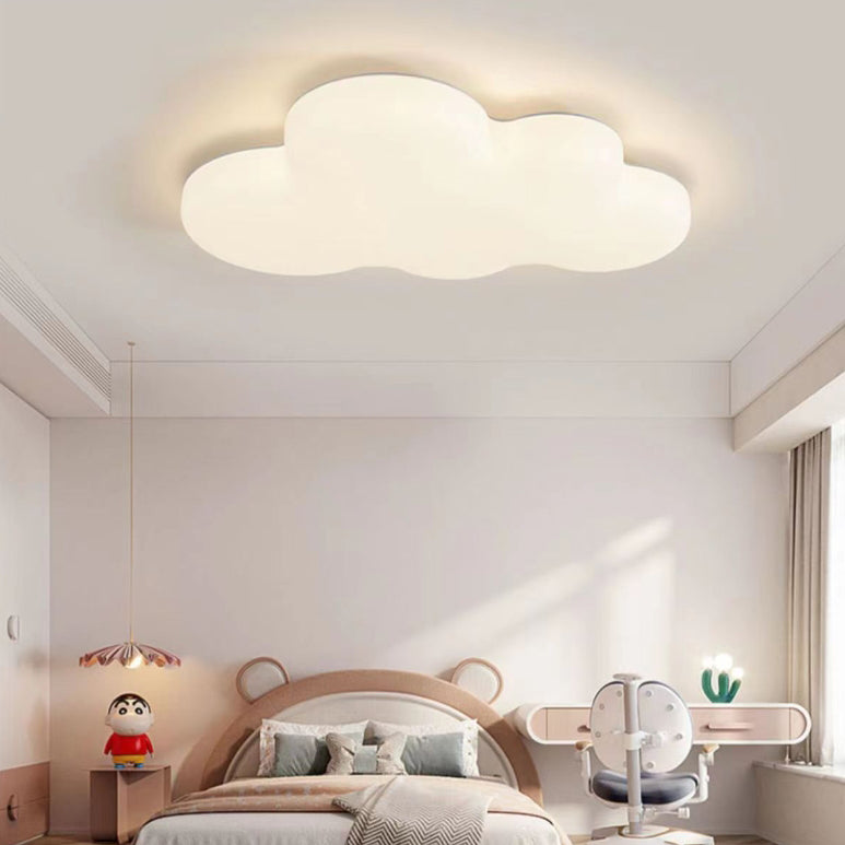 Contemporary Creative Kids Cloud PE LED Flush Mount Ceiling Light For Bedroom