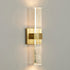 Modern Luxury Hardware Crystal Strip Column LED Wall Sconce Lamp For Bedside