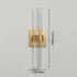 Modern Luxury Hardware Crystal Strip Column LED Wall Sconce Lamp For Bedside