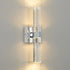 Modern Luxury Hardware Crystal Strip Column LED Wall Sconce Lamp For Bedside