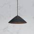 Traditional Vintage Handcrafted Ceramic Conical Shade 1-Light Pendant Light For Dining Room