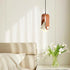 Contemporary Nordic Cream Iron Hardware Round Adjustable 1-Light Pendant Light For Living Room