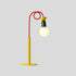 Contemporary Creative Colorblock Geometric Iron Spiral Strip Design 1/2-Light Table Lamp For Bedroom