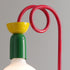 Contemporary Creative Colorblock Geometric Iron Spiral Strip Design 1/2-Light Table Lamp For Bedroom