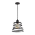 Modern Simplicity Round Spring Iron 1-Light Pendant Light For Living Room