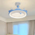 Contemporary Creative Kids Crown Iron Plastic LED Semi-Flush Mount Ceiling Light For Bedroom