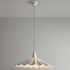 Modern Minimalist Round Pleated Ceramic 1-Light Pendant Light For Living Room