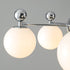 Modern Minimalist Round Ball Glass Iron 5/8 Light Chandelier for Living Room