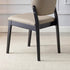 Contemporary Nordic Faux Leather Upholstered Dining Chair Open Back Armless For Dining Room