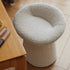 Modern Minimalist Flat Mushroom Metal Lambswool Foam Chair For Living Room