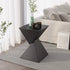 Modern Minimalist Square Funnel Metal End Table For Living Room